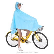 custom logo printing outdoor transparent EVA light weight rain coat reused for women men rain poncho bicycle